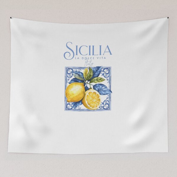 Item preview, Sicilia La Dolce Vita Italy Lemons designed and sold by PG Illustration.