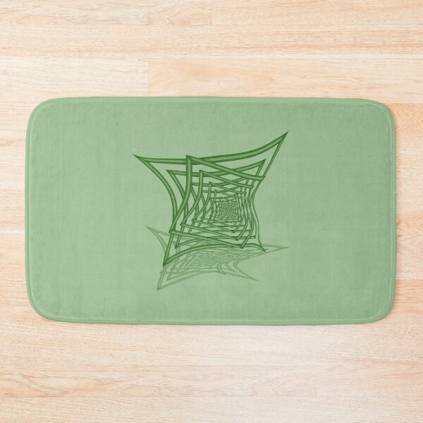 Item preview, Geometric image of green frames with repeating rotation designed and sold by Cherevan.