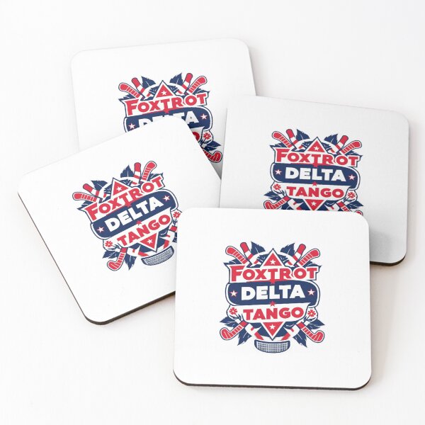 Item preview,  Foxtrot Delta Tango Hockey Embroidered Patch Design designed and sold by ArtDesignTp.