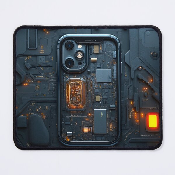 Item preview, Glowing Circuit Core – Futuristic Disassembled iPhone Case designed and sold by SavinMercantile.