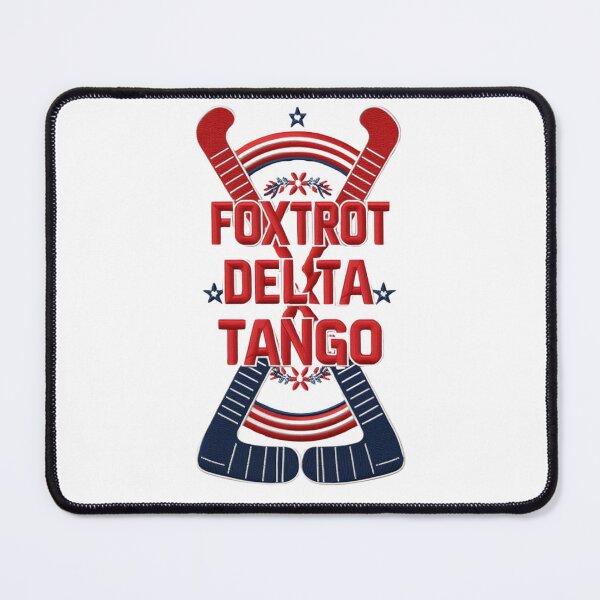 Item preview, Foxtrot Delta Tango Hockey Embroidered Patch Design designed and sold by ArtDesignTp.