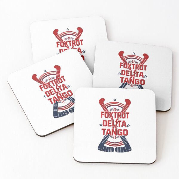 Item preview, Foxtrot Delta Tango Hockey Embroidered Patch Design designed and sold by ArtDesignTp.
