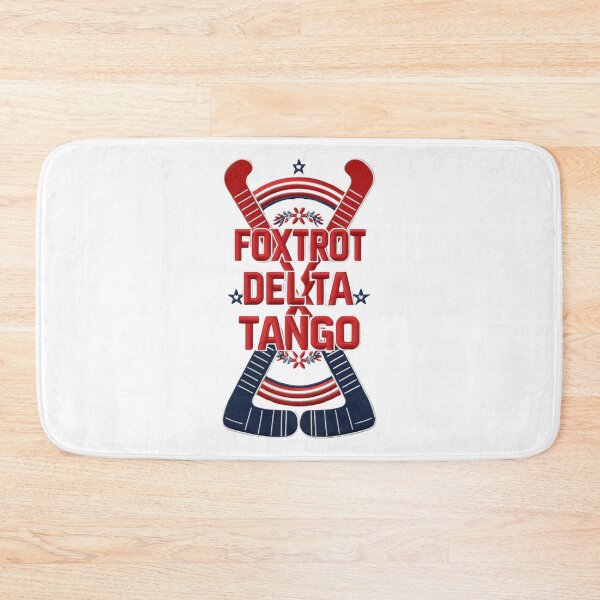 Item preview, Foxtrot Delta Tango Hockey Embroidered Patch Design designed and sold by ArtDesignTp.