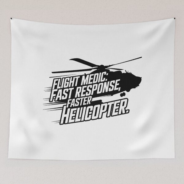 Item preview, Flight Medic Fast Response Faster Helicopter – Funny EMS Air Ambulance designed and sold by CuteDesignables.