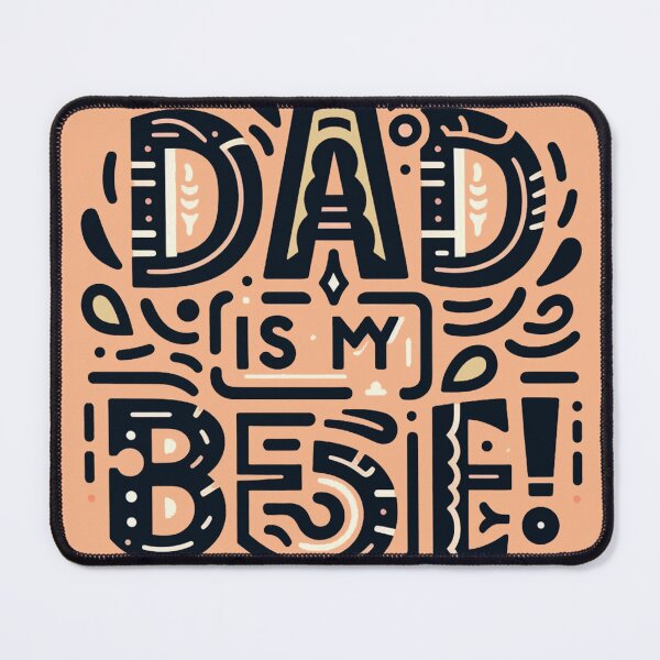 Item preview, daddy my bestie text art designed and sold by  Mudikeys.