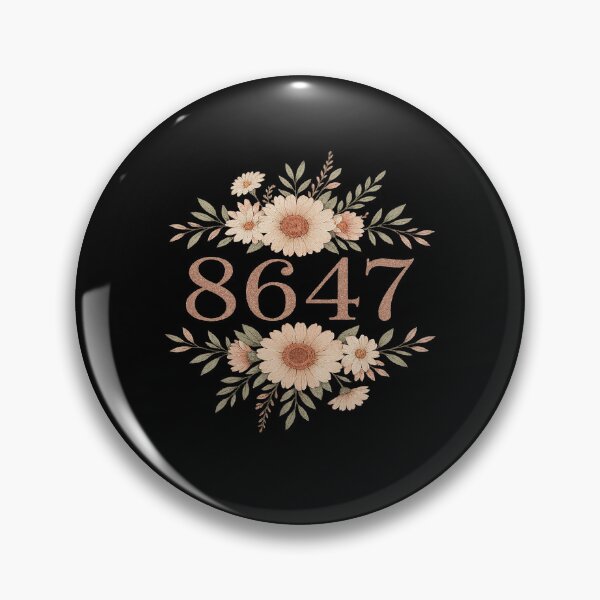 Item preview, 8647 Daisy Flower Embroidered Floral Number designed and sold by JudeSchimmel.