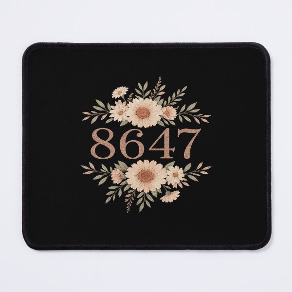 Item preview, 8647 Daisy Flower Embroidered Floral Number designed and sold by JudeSchimmel.