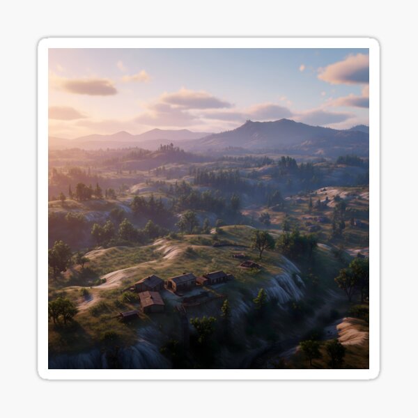 Item preview, Golden Light Over the Valley designed and sold by GerwantSHOP.