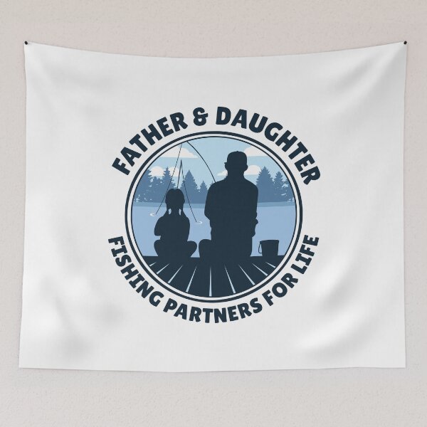 Item preview, Father & Daughter Fishing Partners for Life - Sentimental Outdoors Silhouette designed and sold by TheSwagShack.