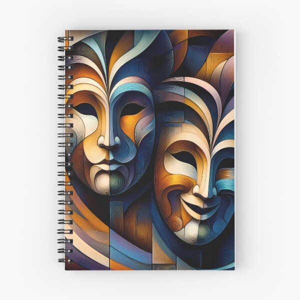 Item preview, Tragedy and comedy - theatrical masks designed and sold by WalterGomes.