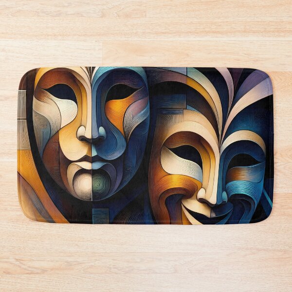 Item preview, Tragedy and comedy - theatrical masks designed and sold by WalterGomes.