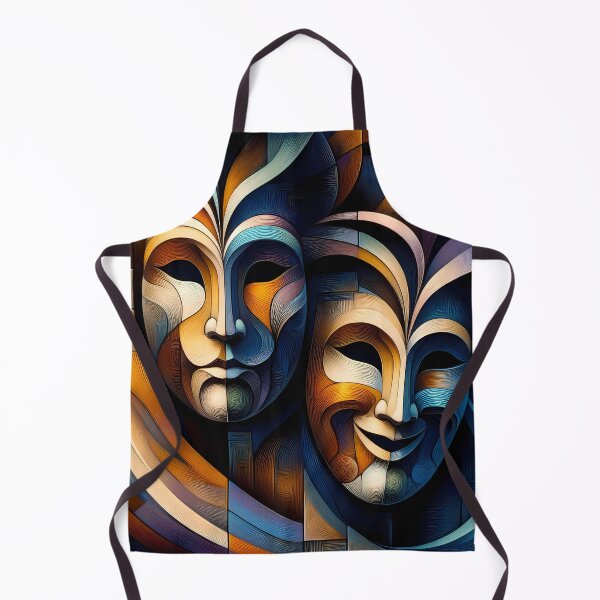 Item preview, Tragedy and comedy - theatrical masks designed and sold by WalterGomes.