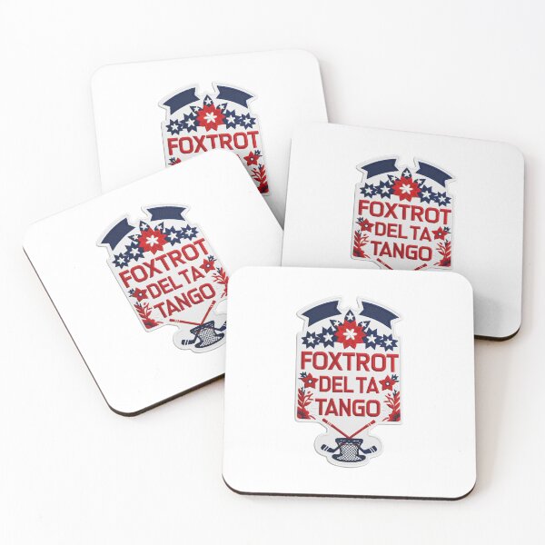 Item preview, Foxtrot Delta Tango Hockey Embroidered Patch Design designed and sold by ArtDesignTp.