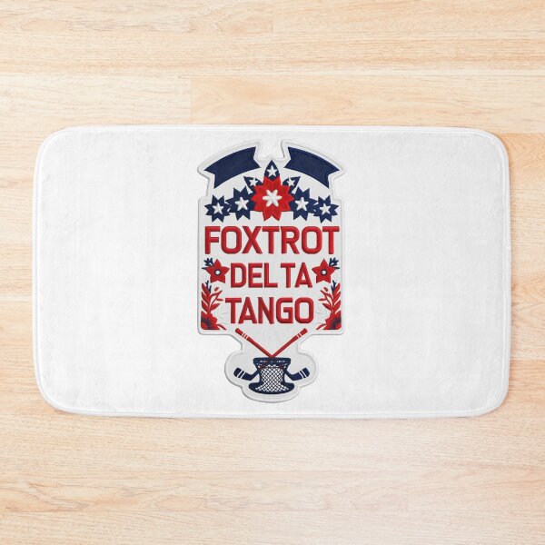 Item preview, Foxtrot Delta Tango Hockey Embroidered Patch Design designed and sold by ArtDesignTp.