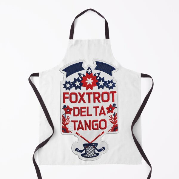 Item preview, Foxtrot Delta Tango Hockey Embroidered Patch Design designed and sold by ArtDesignTp.
