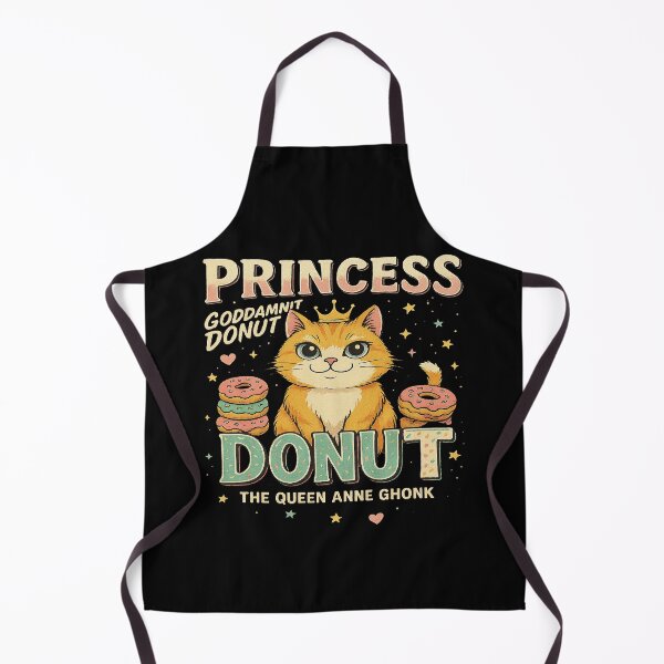 Item preview, Princess Donut Funny Cat and Dessert Royalty designed and sold by JudeSchimmel.