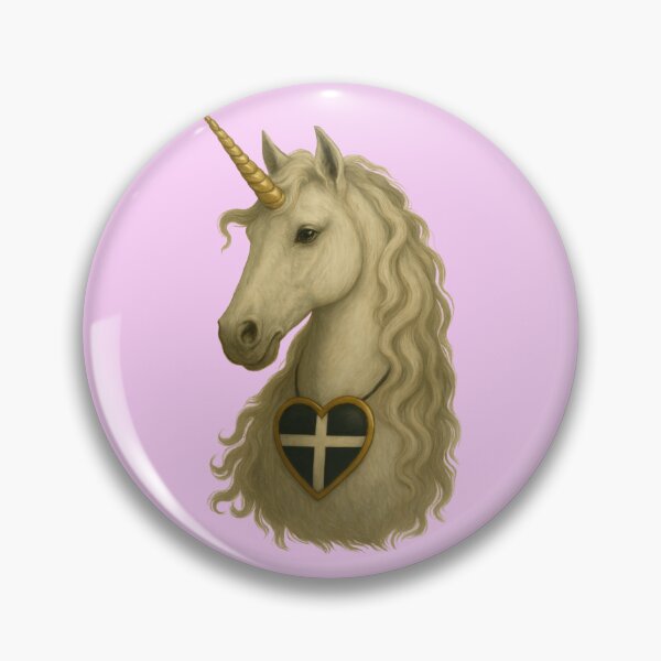Item preview, Cornish unicorn in pink designed and sold by PiskieChicGifts.