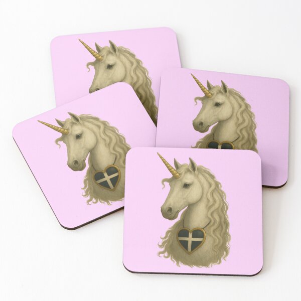 Item preview, Cornish unicorn in pink designed and sold by PiskieChicGifts.