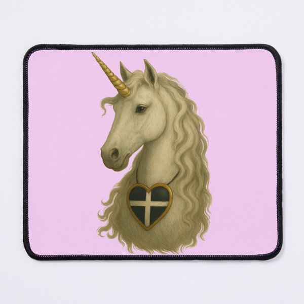Item preview, Cornish unicorn in pink designed and sold by PiskieChicGifts.