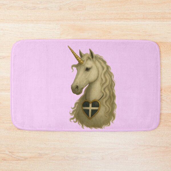 Item preview, Cornish unicorn in pink designed and sold by PiskieChicGifts.