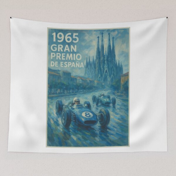 Item preview, 1965 Spanish Grand Prix Barcelona Poster designed and sold by retrographics.