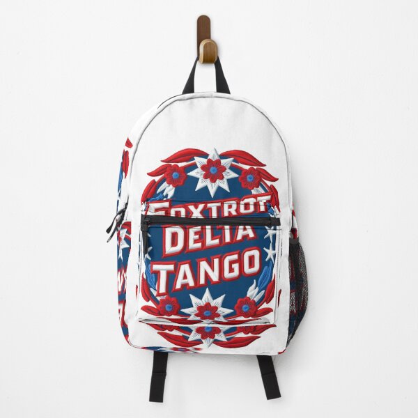 Item preview, FOXTROT DELTA TANGO Bold Embroidered Patch Design designed and sold by ArtDesignTp.