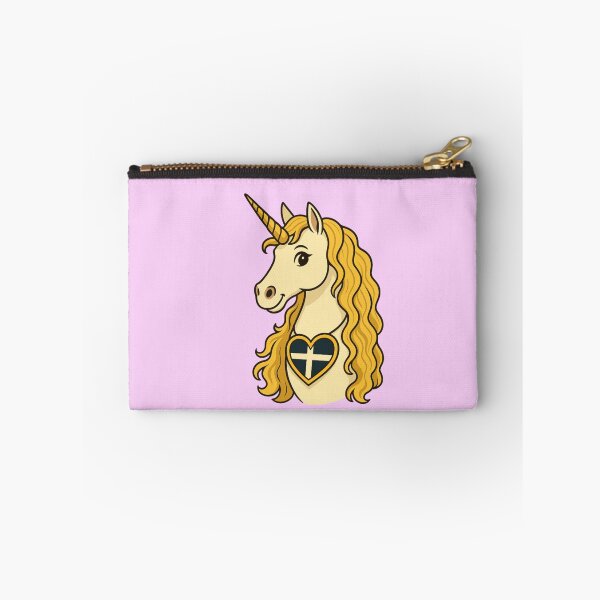 Item preview, Cornish cartoon unicorn in pink designed and sold by PiskieChicGifts.