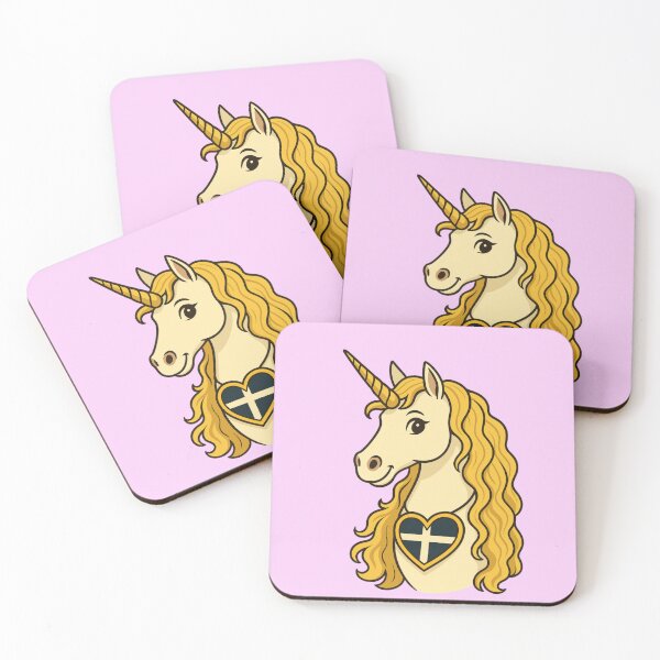 Item preview, Cornish cartoon unicorn in pink designed and sold by PiskieChicGifts.