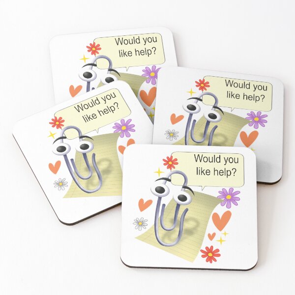 Item preview, Would You Like Help? – Funny Clippy Paperclip Retro Nostalgia Design designed and sold by tcvnguyen.