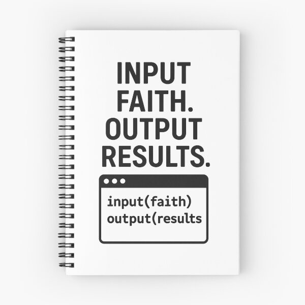 Item preview, INPUT FAITH. OUTPUT RESULTS. designed and sold by TheWonkyEaselCo.