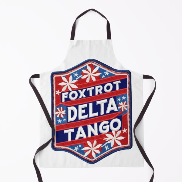 Item preview, Foxtrot Delta Tango embroidered patch design designed and sold by ArtDesignTp.