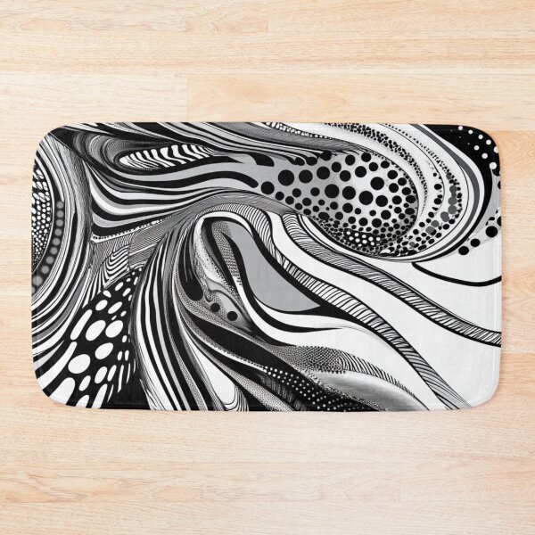 Item preview, abstract art black and white 2 designed and sold by Elite Print Studio.