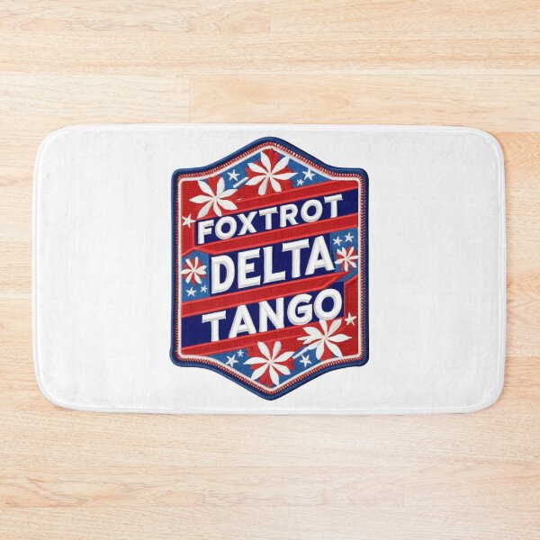Item preview, Foxtrot Delta Tango embroidered patch design designed and sold by ArtDesignTp.