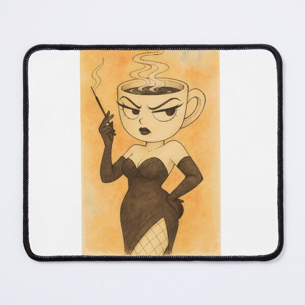 Item preview, Espressona Signora aquarelle lineart art designed and sold by EmeraldeaArt.
