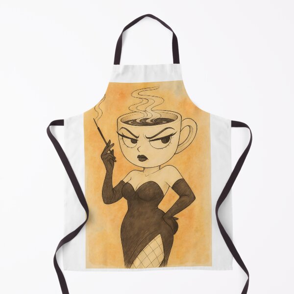 Item preview, Espressona Signora aquarelle lineart art designed and sold by EmeraldeaArt.