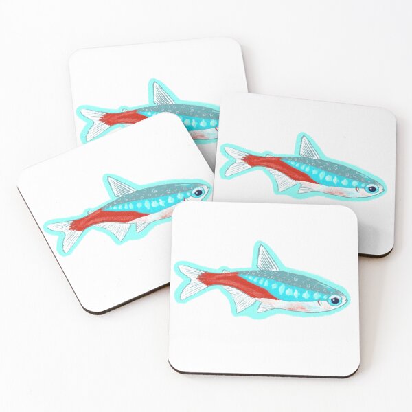 Item preview, Neon tetra aquarium fish  designed and sold by Haley Thomas.