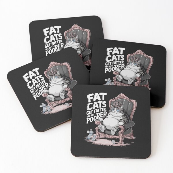 Item preview, Fat Cats Get Fatter, We Get Poorer Wealth Inequality Satire  designed and sold by iamdisruptive.