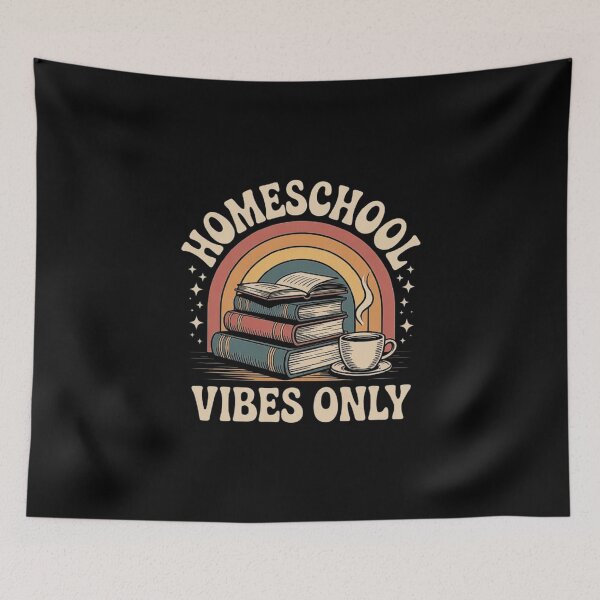 Item preview, Retro Homeschool Aesthetic with Books and Coffee – Cozy Learning Vibes Design designed and sold by love3617.