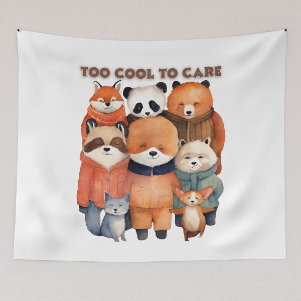 Item preview, too cool to care designed and sold by leenasobky14.