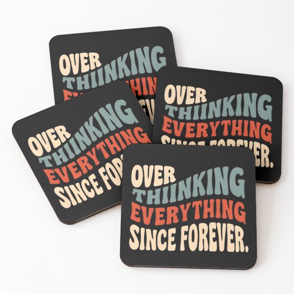 Item preview, Overthinking Everything Since Forever – Retro Typography Design designed and sold by Ssevi.