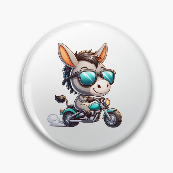 Item preview, Cool Donkey Riding A Motorcycle designed and sold by TheAnimalZ00.