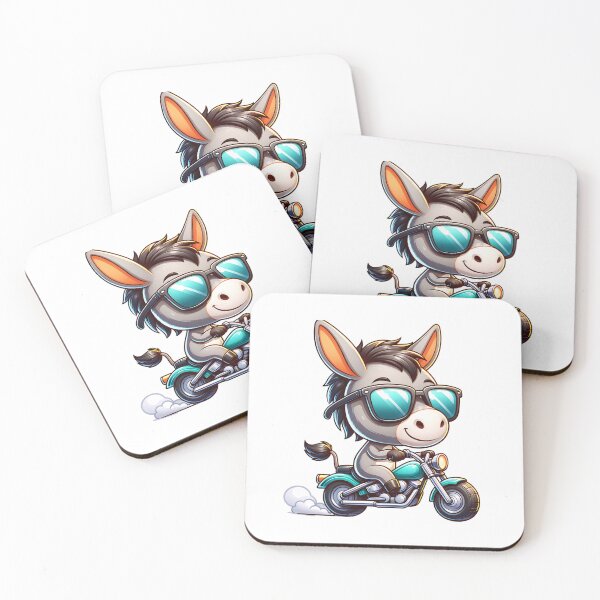 Item preview, Cool Donkey Riding A Motorcycle designed and sold by TheAnimalZ00.