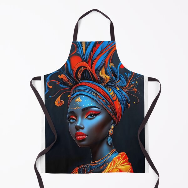 Item preview, Vibrant Portrait with Colorful Headpiece and Design designed and sold by Artessie.