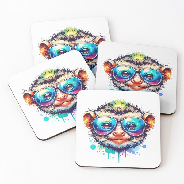Item preview, Watercolor Tarsier Wearing Sunglasses designed and sold by TheAnimalZ00.