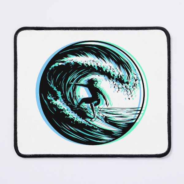 Artikelvorschau, Surfer in Barrel Wave 3 Farben entworfen und verkauft von KiwiRider.
