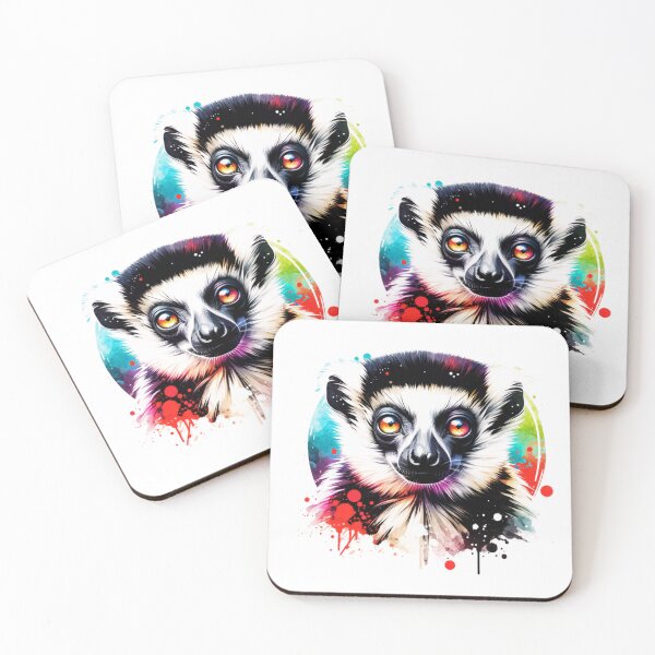 Item preview, Watercolor Sifaka Lemur designed and sold by TheAnimalZ00.