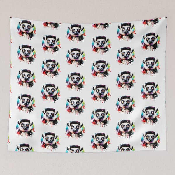 Item preview, Watercolor Sifaka Lemur designed and sold by TheAnimalZ00.