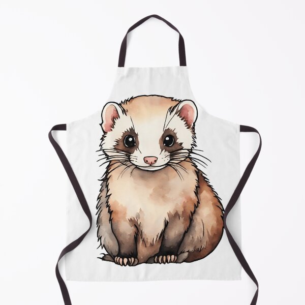 Item preview, Ferret Watercolor Sticker Style designed and sold by LDJBlank.