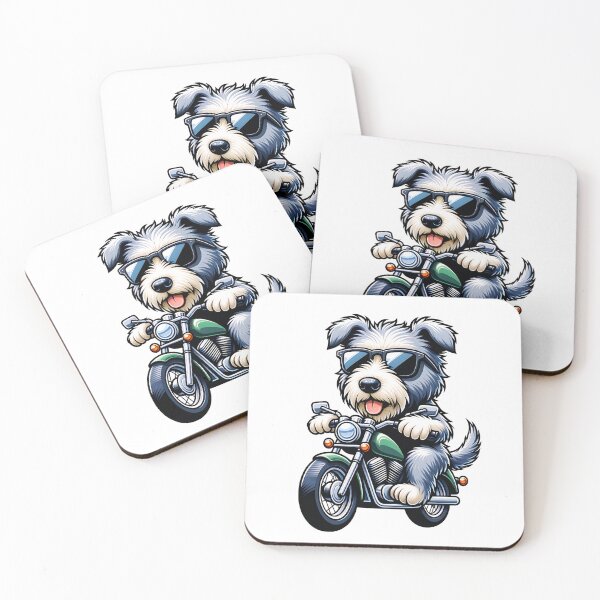 Item preview, Cute Irish Wolfhound Dog Riding A Motorcycle designed and sold by TheAnimalZ00.