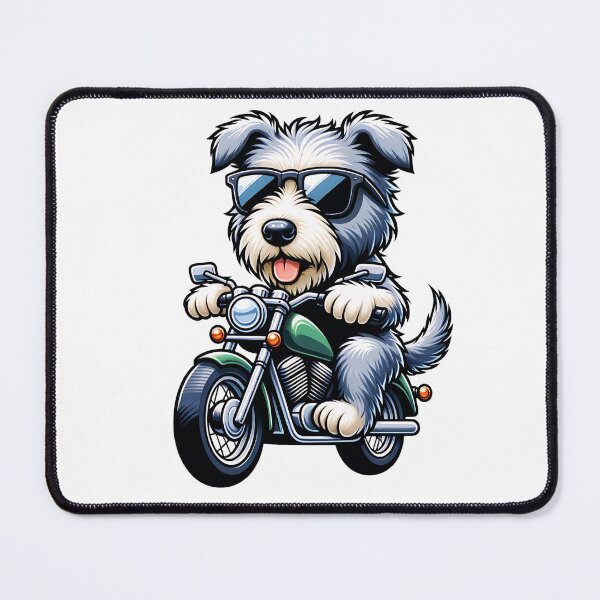 Item preview, Cute Irish Wolfhound Dog Riding A Motorcycle designed and sold by TheAnimalZ00.